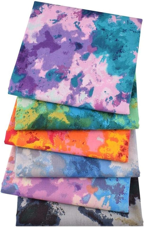 Fat Quarters Fabric Bundles, 6 Pcs 100% Cotton 20” x 20” (50cmx50cm) Precut Quilting Fabric Squares Sheets for DIY Patchwork Sewing Quilting Craft...