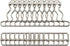 10 Sets Suspender Overall Buckles Dungaree Fastener 1.5 Inch Overall Buckles for Bib Pants...
