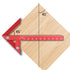 Aluminum Alloy Center Positioning Ruler, 45/90 Degree Positioning Ruler, Right Angle Positioning, Centerline Positioning, Multi-Function Arrow Rul...