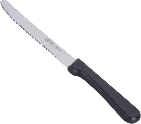 Cuisinox Steak Knives Set of 4 Black Polypropylene Handle with Rounded Tip...
