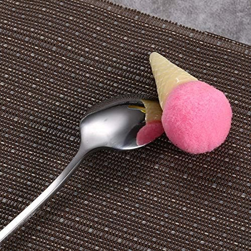 Long Handle Spoon Set, 4 Pieces 9-inch Spoon, Stainless Steel Iced Teaspoon for Cocktail Stirring,Mixing,Milkshake,Tea,Coffee....