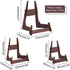 AHANDMAKER 6 Packs Display Stand 3 Styles Decorative Wooden Plate Holder Wooden Picture Frame Stand Easels Tabletop Art Holder Book Dish Stand...