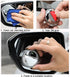 2pc 3” Adjustable large Round Stick-on Convex Spot Mirror, big HD Glass Convex Rear View Mirror,Strong Adhesive Blind Spot Mirror for Car, Van, SU...