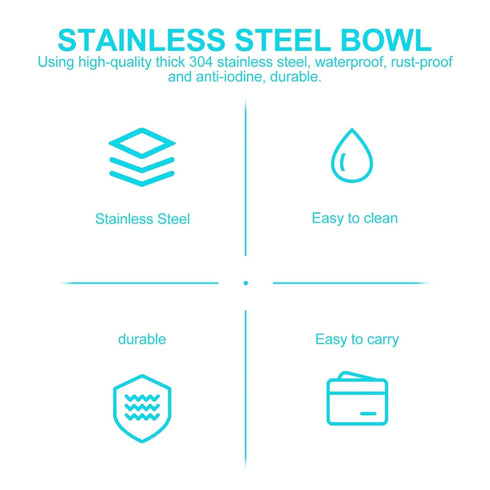 2pcs Stainless Steel Medical Bowl Surgical Bowls Thickened Iodine Cups with Seamless Construction Basin for Sponges Dressings Sterile Fluid...