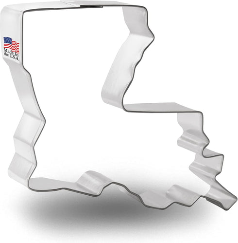 Foose Store Louisiana Cookie Cutter 3.5 Inch –Tin Plated Steel Cookie Cutters – Made in the USA...