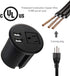 Desktop Power Grommet 2 3/8 inch Hole Table Power Grommet Outlet with 2 USB Charging Ports,6.5ft Extension Cord Desk Power Strip with 1 Outlets fo...