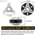 Heavy Duty 285753A METAL Core Motor Coupling Kit by Seentech for Whirlpool & Kenmore Washers - Replaces Part Numbers: AP3963893,PS1485646,1195967,285753AVP,21003,280152,285140,285743