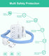 European Travel Plug Adapter, Alitayee EU/UK/US Travel Power Strip with 3 Outlets 3 USB Ports, International Universal Plug Adapter with 3ft Exten...