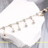 Boho Rhinestone Drop Ankle Bracelet Gold Crystal Dangle Anklet Bracelets Cz Tassel Anklets Glitter Tennis Foot Chain Jewelry for Women and Girls S...