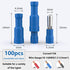 smseace 100Pcs Blue Bullet Connectors 16-14AWG Bullet wire connectors Female&Male Bullet Butt connector for Automotive Boat Stereo Industrial equi...