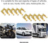 10PCS Brake Line Clips with 360° Clamping Force Concentration - Metal U Shaped Brake Hose Clips Metal Brake Line Retainer Brake Cable Clip Fit for...