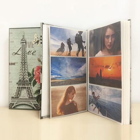 Photo Album 4"x6" 300 Pockets,Boxed albums for Wedding Albums Family Photo Book Baby Anniversary Pocket Vacation Birthday Christmas Photo Albums G...