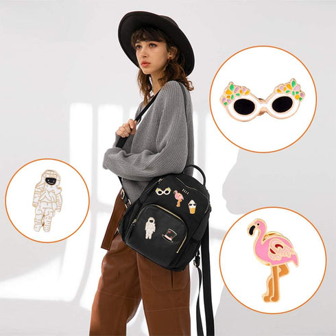 EuTengHao 25 Pieces Cute Enamel Lapel Pin Set Cartoon Brooch Pin Badges Brooch Pins for Clothing Bags Jackets Accessories Supplies DIY Crafts...