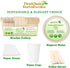 Disposable Wooden Spoons, 100 Piece, 6" Length Wooden Utensils Wooden Cutlery in Paper Box...