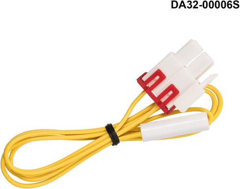Hotop 3 Pieces Refrigerator Defrost Element Compatible with Samsung Including DA61-06796A Clip Drain Evaporator Refoem and Refrigerator Defrost Temp Sensor (DA32-00006W and DA32-00006S)