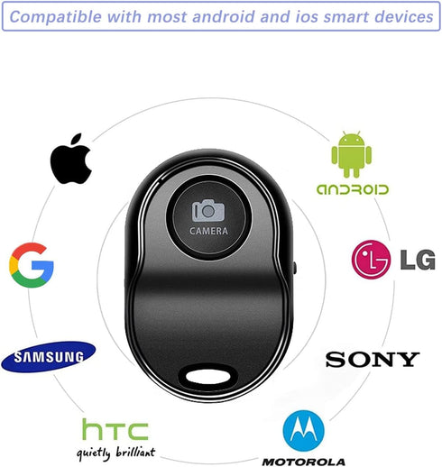 Remote Shutter for iPhone Camera, Bluetooth Remote for Android, Hands Free Works with Take a Christmas Family Portrait, Create Amazing Photos and ...