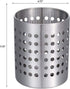 KSENDALO 304 Stainless Steel Utensil Holder Sturdy Silverware Drainer Basket, Utility Utensil Drying Rack Silverware Drying Rack for Countertop, S...