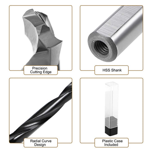uxcell Brad Point Drill Bits for Wood 5mm x 70mm Forward Turning HSS for Woodworking Carpentry Drilling Tool...