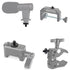 4pcs Camera Mount Screw 1/4" Male to 1/4" Male Threaded Tripod Screw Adapter Double Sided Standard Mounting Thread Converter(Black)...