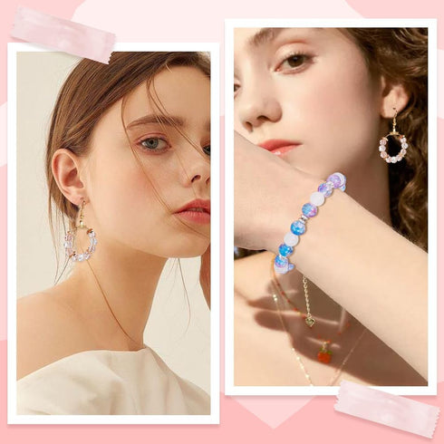 SUNNYCLUE 1 Box 60G 12 Styles Gold Filled Spacer Bead Bulk Flat Rondelle Beads Antique CCB Plastic Silver Golden Bronze Black Round Loose Mini Bea...