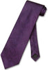 Vesuvio Napoli NeckTie DARK PURPLE Color Paisley Design Men's Neck Tie...