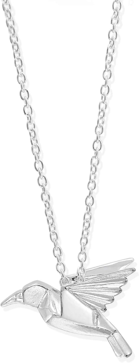 Boma Jewelry Sterling Silver Origami Bird Necklace, 16 inches...