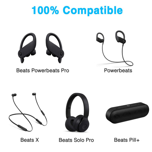 Replacement Apple Beats Lightning Cable, Charger Cable for Beats Powerbeats Pro Wireless Earbuds, Beats X, Beats Solo Pro, Beats by Dr. Dre Pill+ ...