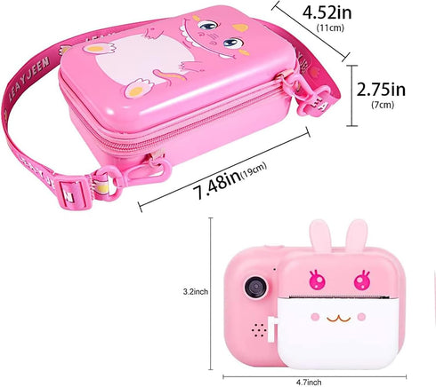Leayjeen Kids Camera Case Compatible with Dragon Touch/MINIBEAR/VTech KidiZoom PrintCam and More Instant Print Camera for Kids?Kids Digital Camera...