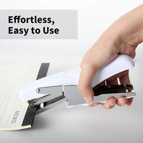 Stapler with 1000 Staples-Plier Stapler Save 60% Power,Good for Stapling at Home School or Warehouse (white)...