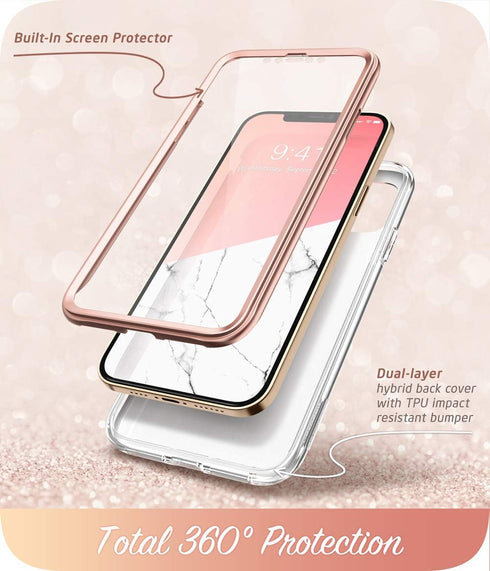 i-Blason Cosmo Series Case for iPhone 12 Pro Max 6.7 inch (2020 Release), Slim Full-Body Stylish Protective Case with Built-in Screen Protector (M...