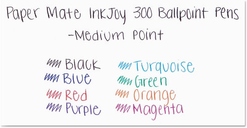 Paper Mate® InkJoy™ 300 RT Retractable Pens, Medium Point, 1.0 mm, Translucent Blue Barrels, Blue Ink, Pack Of 12...