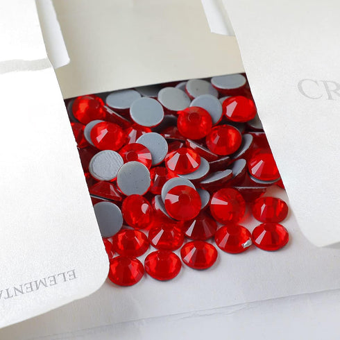 Red Hotfix Rhinestones ss10 2880 pcs,Yantuo 3mm 20 Gross Light Siam Iron On Crystal Rhinestone,Round Glass Gems Stone for Shirts,Clothes, Garments...