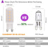 KAKEMONO G9 LED Bulb 4W, 40 Watt T4 G9 Halogen Equivalent 120V Chandelier Lighting Non-Dimmable, Soft Warm White 2700K, 4 Pack...