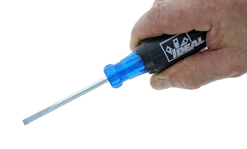 IDEAL INDUSTRIES INC. Electrician's Cabinet Tip Screwdriver, 3/16 in. Diameter x 4 in. Long Shank...