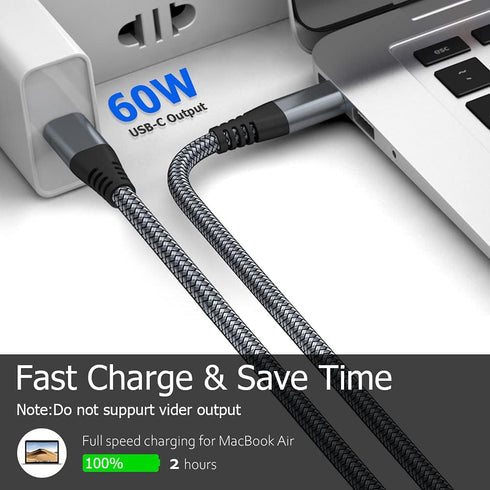 Puxnoin USB C to USB C Cable 6ft 60w, 3Pack USB C Cable, PD Type C Charging Cable Fast Charging Compatible with iPhone 15, MacBook Pro, iPad Pro, ...