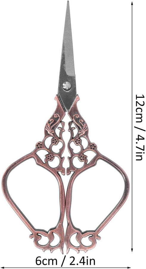 Vintage Classical DIY Sewing Scissors for Embroidery and Art Craft Collection, Ergonomic Handle Design (Rose Gold)...