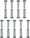 9 Sets Kitchen Knife Handle Screw Fixing Rivet Nuts Chef Knives Cutter Wooden Grip Screws Fastener Fixer Clip Nail Replacement Repair Stainless St...