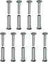 9 Sets Kitchen Knife Handle Screw Fixing Rivet Nuts Chef Knives Cutter Wooden Grip Screws Fastener Fixer Clip Nail Replacement Repair Stainless St...