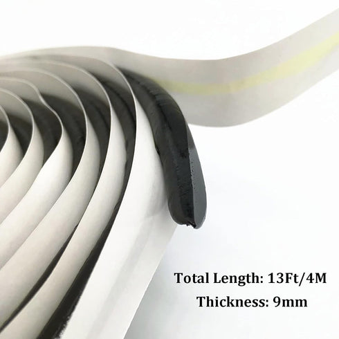 Butyl Sealant Tape 4M/13Ft Waterproof Butyl Rubber Sealant for Car Headlamps Window Door Windshield Butyl Tape Black...
