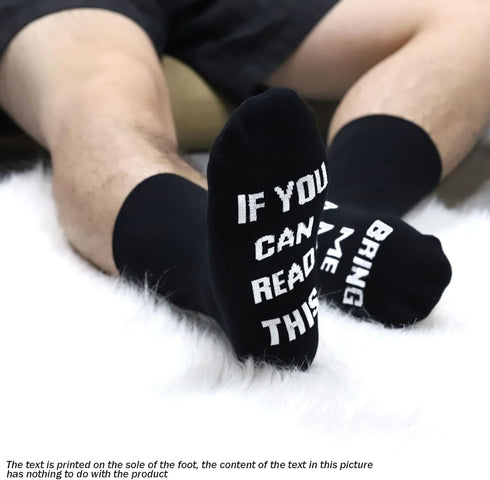 TSOTMO 2 Pairs Novelty Socks for Men I Don’t Snore I Dream I’m a Train Funny Socks for Dad Papa Boyfriend Husband...