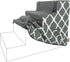 Best Pet Supplies Foam Pet Steps Cover for Small Dogs and Cats, Portable Ramp Stairs for Couch, Sofa, and High Bed Climbing (Cover Only) - Gray La...