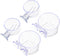 Mipcase 4Pcs Red Worm Feeder Shrimp Feeding Dish with Suction Cup Aquarium Glass Cone Feeder Cup Floating Fish Tank Feeding Food Bowl Plant Holder...