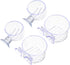 Mipcase 4Pcs Red Worm Feeder Shrimp Feeding Dish with Suction Cup Aquarium Glass Cone Feeder Cup Floating Fish Tank Feeding Food Bowl Plant Holder...