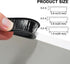 U-Shape Veneer Edge Banding, 16.4 Ft Self Adhesive Edge Trim, Flexible TPE Edge & Corner Protector for Shelves, Furniture, Countertop (1.0 in, Bla...