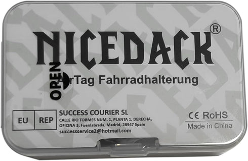 NICEDACK Airtag Bike Mount Hidden, AirTag Mountain Bike Anti-Theft Protection, Air Tag Bike Holder Waterproof, Suitable for Bikes with Hole in Fro...