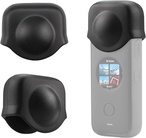 214 Lens Cap,Compact Silicone Durable Detachable Lens Protective Cap Cover Protector Replacement for Insta360 ONE X2 Camera,Antislip,Dropproof,Scr...