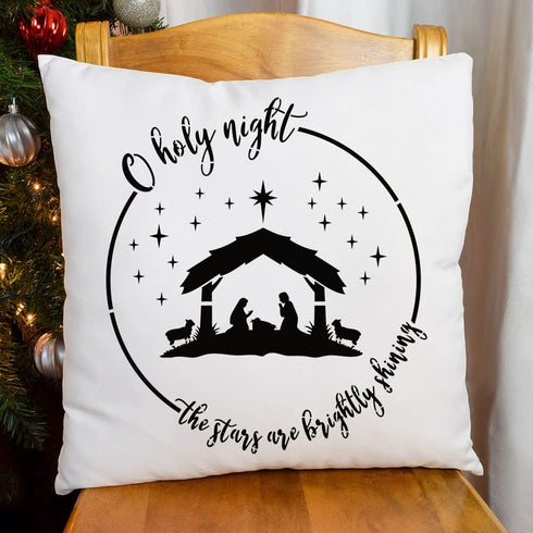 Nativity Christmas Stencil Christian Jesus Stencils for Painting on Wood for Unto Us/Holy Night/Believe/Blessed Templates for Wood Sign Canvas Wal...
