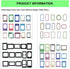 60Pcs Scrapbook Sticker Photo Frame PET Decorative Decal Stickers Paper for DIY Scrapbooking Planner Journal Notebook Photo Album Art Hand Craft B...