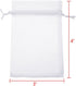 Boshen 100/200PCS Organza Gift Candy Sheer Bags Mesh Jewelry Pouches Drawstring Bulk for Wedding Party Favors Christmas 3"x4" 4" X 6" 5"x7" (3" X ...