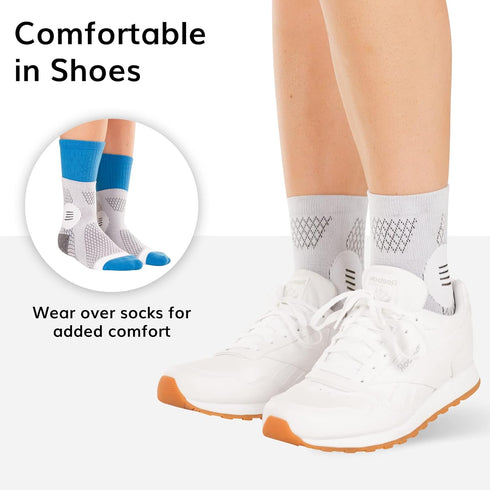 BraceAbility Neuropathy Socks for Women and Men - Toeless Compression Foot Neuropathy Socks, Peripheral Neuropathy Socks, Diabetic Neuropathy Sock...